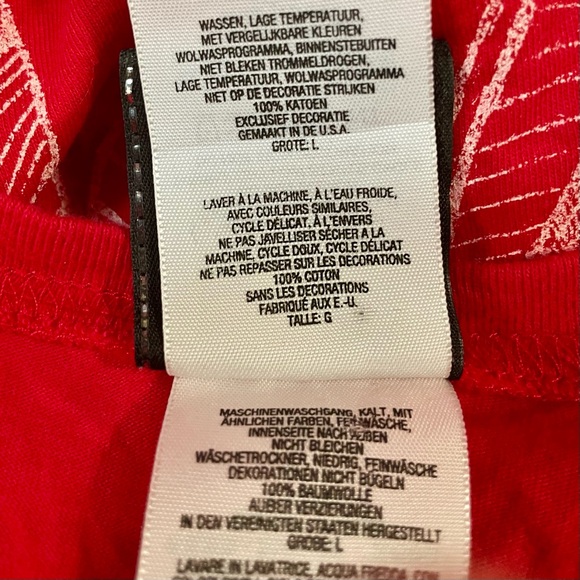 Harley Davidson Women's Red Graphic Long Sleeve Top size large - Picture 8 of 10